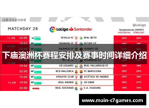 下庙澳洲杯赛程安排及赛事时间详细介绍
